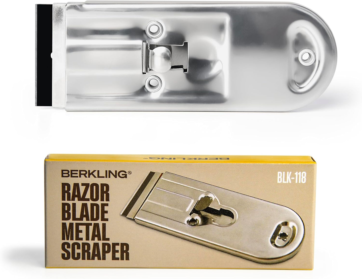 Berkling Heavy Duty Retractable Razor Blade Scraper with Stainless Steel Body