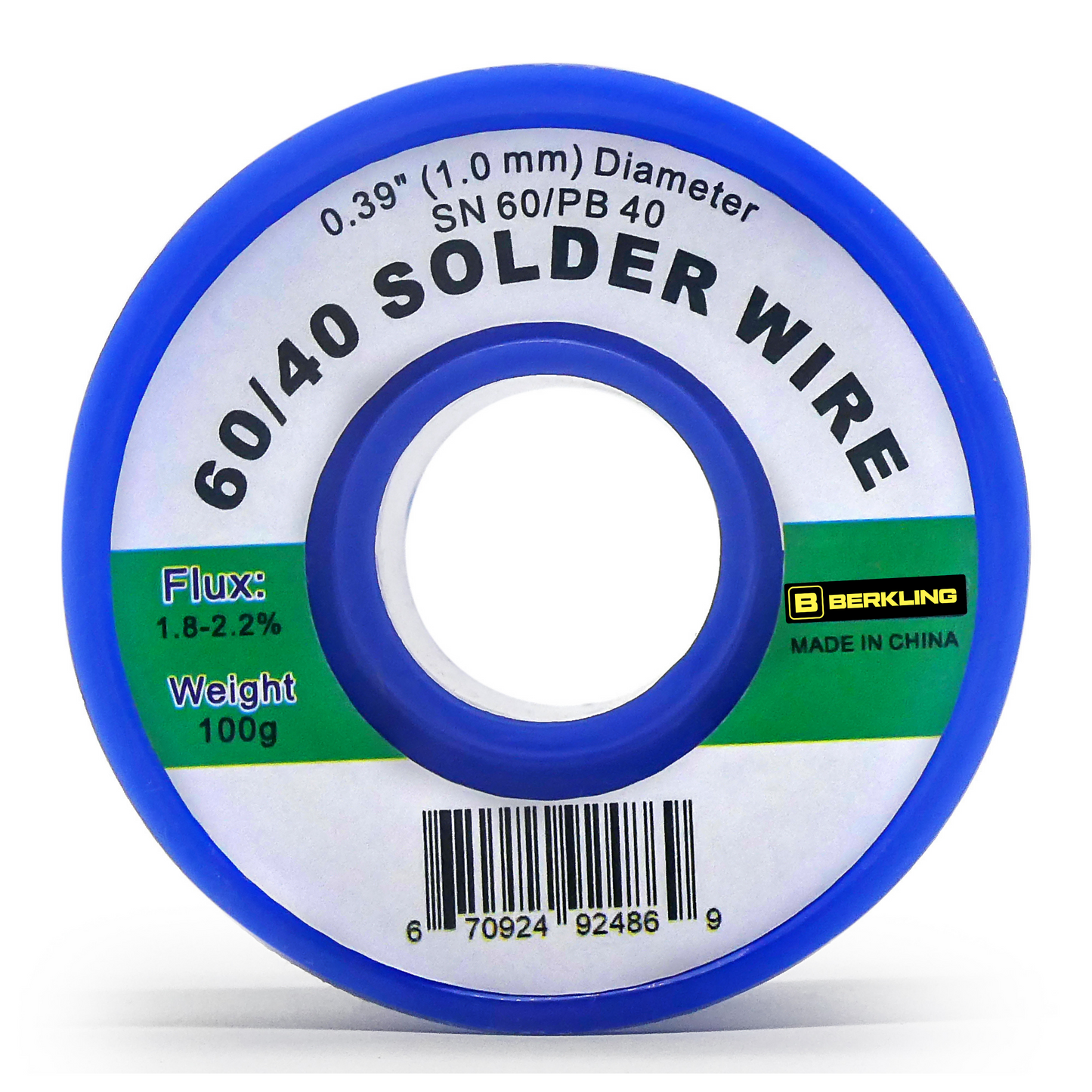 Berkling Solder Wire Tin Lead 60/40 Rosin Core , High Quality, Low Melting Point