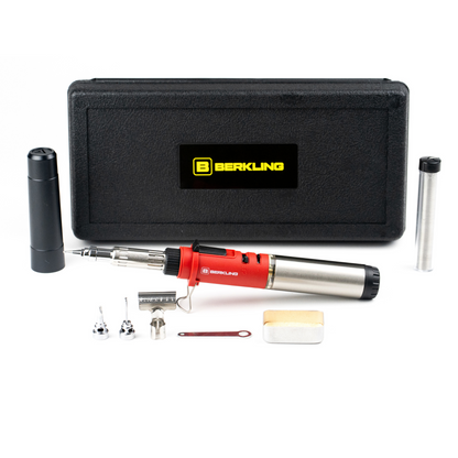 Berkling BSG-668 Premium Butane Soldering Iron Kit include soldering iron, professional tips and carrying case